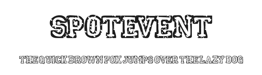 SpotEvent by Max Infeld — Display Font