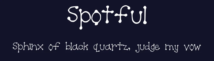 Spotful — Display Font — thumbnail 2