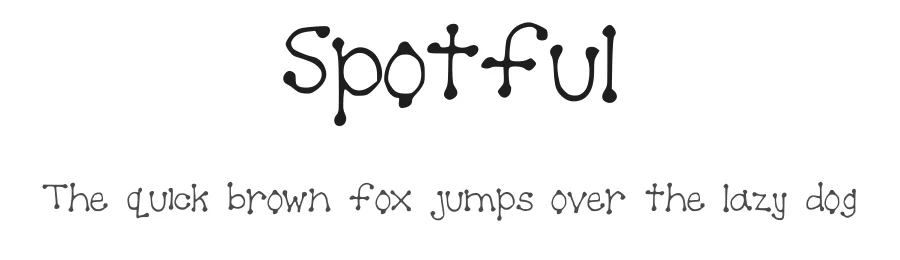 Spotful — Display Font