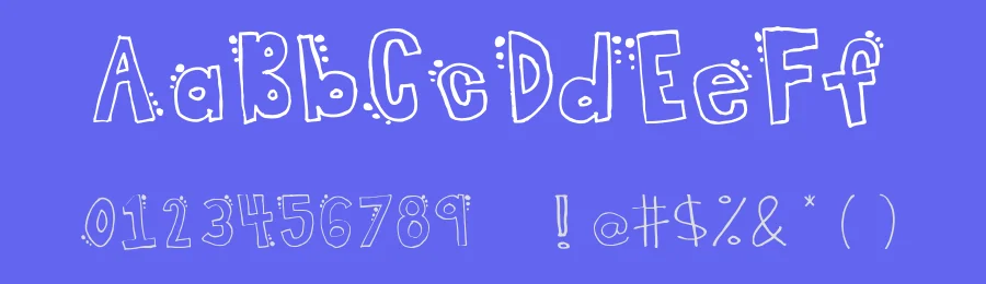 spotted dot — Display Font — thumbnail 3