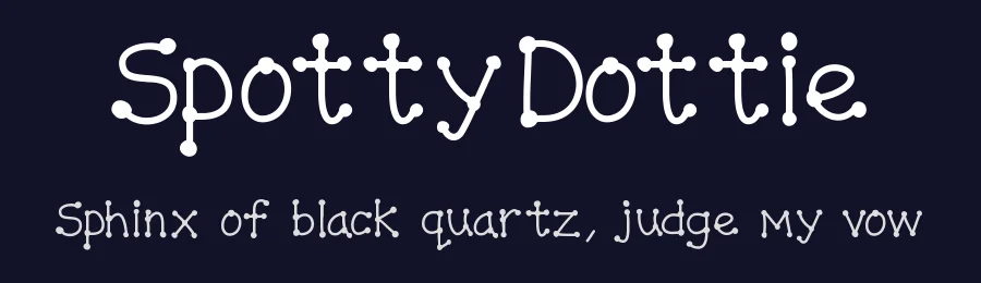 SpottyDottie — Display Font — thumbnail 2