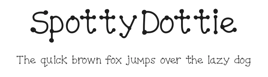 SpottyDottie — Display Font