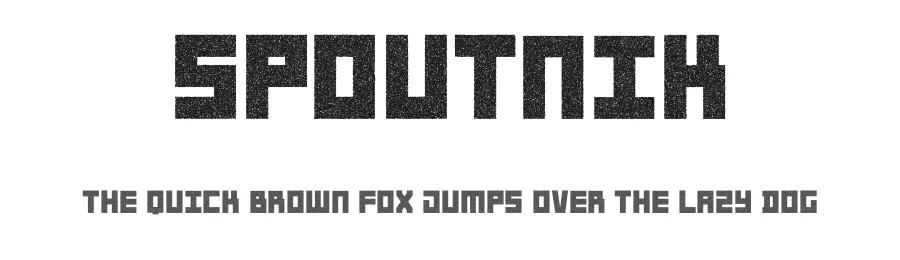Spoutnik by Qkila — Display Font