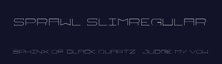 Sprawl SlimRegular — Display Font — thumbnail 2