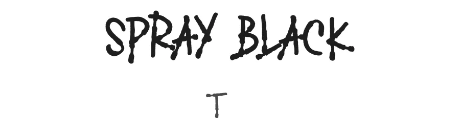 SPRAY BLACK by AMIN MARYONO — Display Font