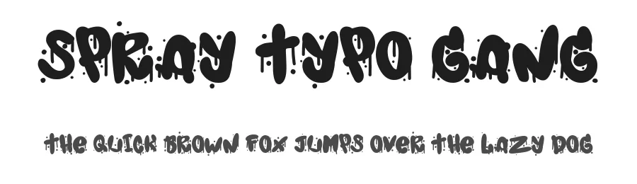 Spray Typo Gang by Woodcutter Manero — Display Font