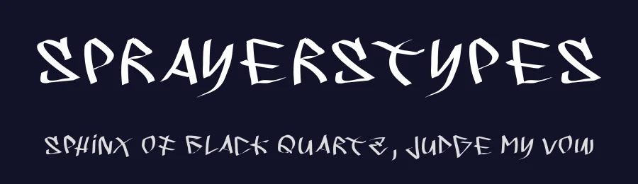 SprayersTypes — Display Font — thumbnail 2