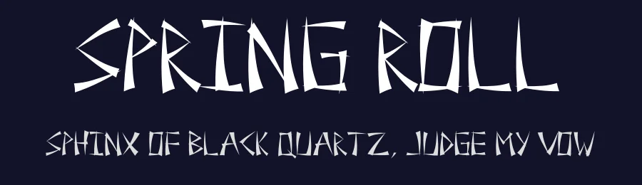 Spring Roll — Display Font — thumbnail 2