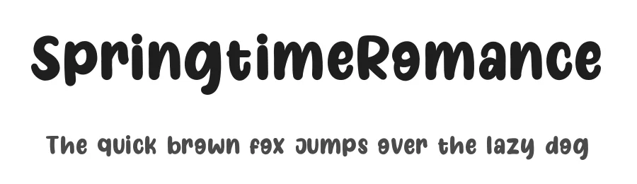 SpringtimeRomance by Stefie Justprince โ Display Font