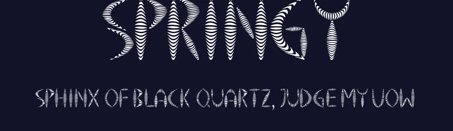 Springy by vidkä — Display Font — thumbnail 2
