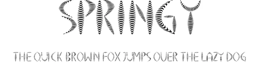 Springy by vidkรค โ Display Font