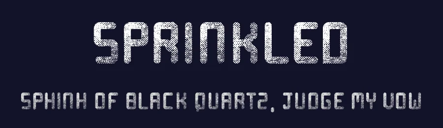 Sprinkled — Display Font — thumbnail 2