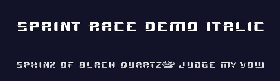 Sprint Race Demo Italic by Shalsha & Suci Anita — Display Font — thumbnail 2