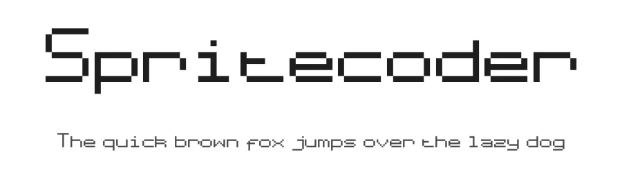 Spritecoder — Display Font