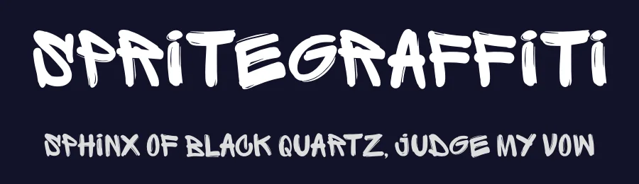 SpriteGraffiti — Display Font — thumbnail 2