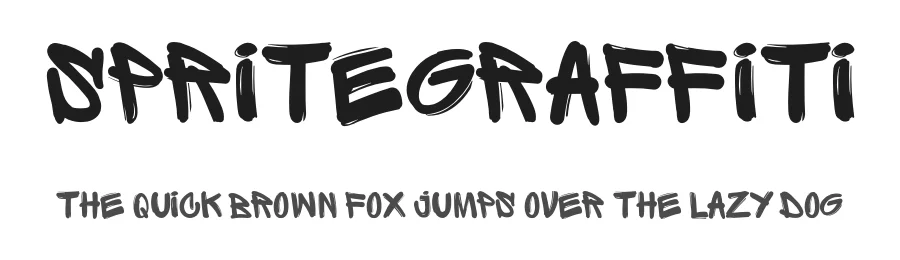 SpriteGraffiti — Display Font