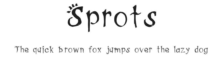Sprots โ Display Font