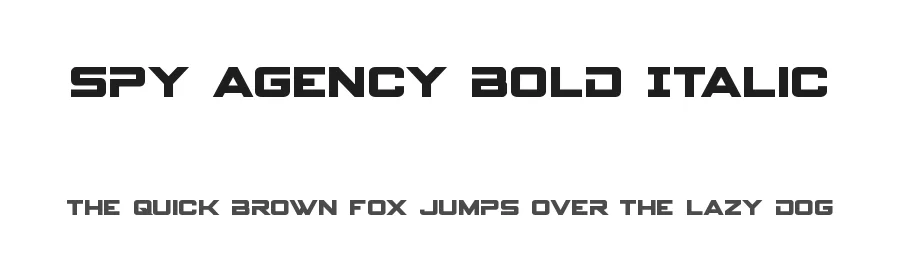 Spy Agency Bold Italic by Daniel Zadorozny โ Display Font