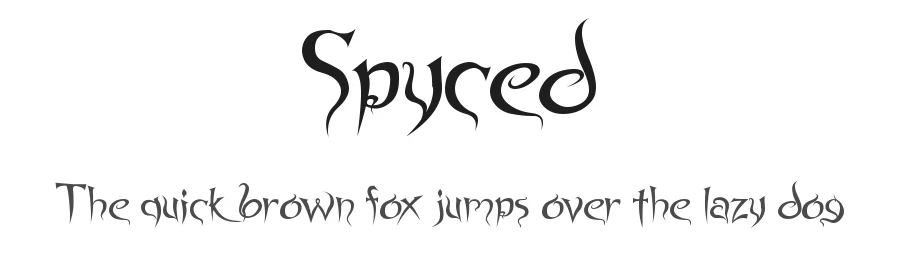 Spyced by Stephen Knouse โ Display Font