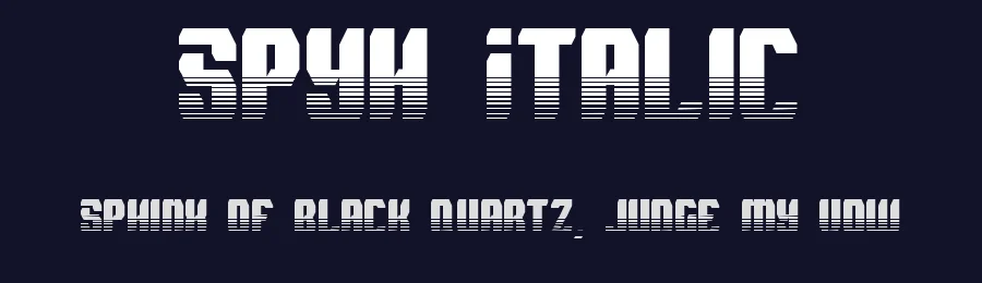 Spyh Italic — Display Font — thumbnail 2