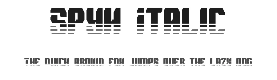 Spyh Italic โ Display Font