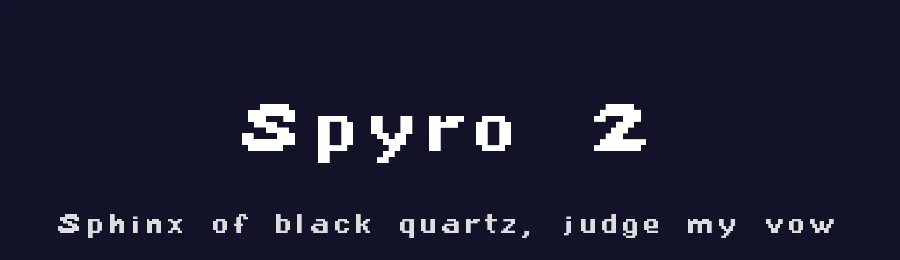 Spyro 2 — Display Font — thumbnail 2
