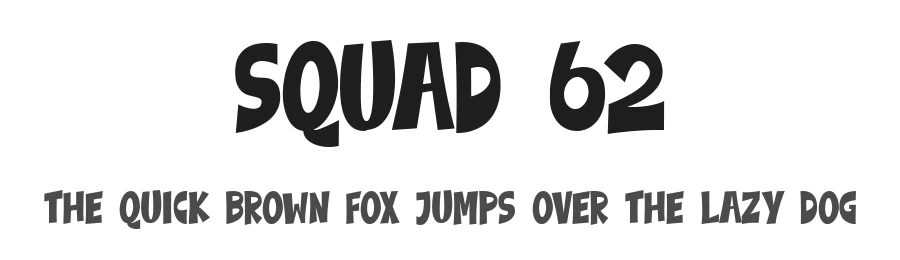 Squad 62 by Kurnia Setyadi โ Display Font