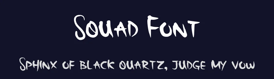 Squad Font — Display Font — thumbnail 2