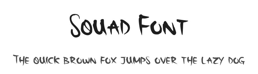 Squad Font โ Display Font