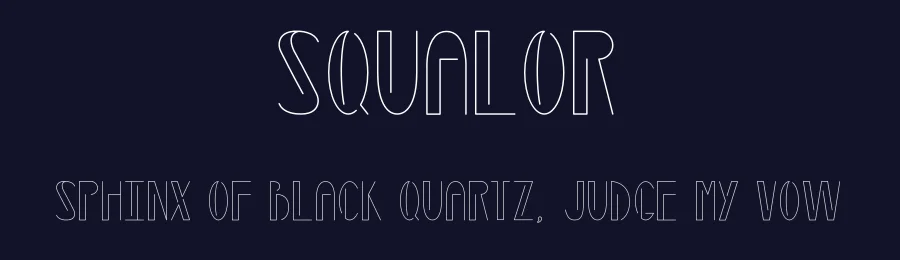 Squalor by Matchbook Press — Display Font — thumbnail 2