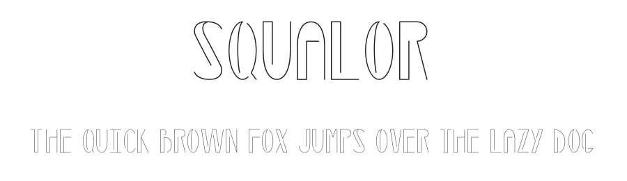 Squalor by Matchbook Press — Display Font