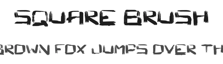 Square Brush — Display Font