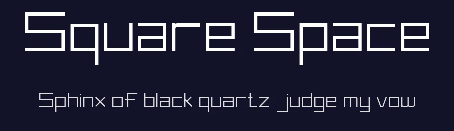 Square Space by Khusnul Ulum — Display Font — thumbnail 2