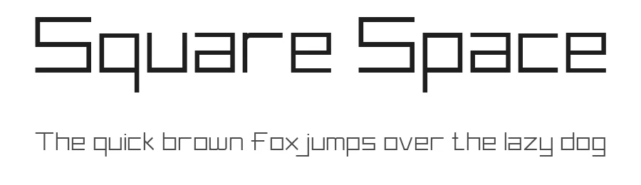 Square Space by Khusnul Ulum — Display Font