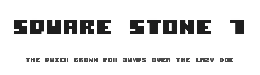 Square Stone 7 by Sizenko Alexander — Display Font