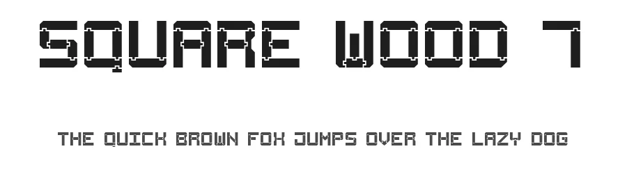 Square Wood 7 by Sizenko Alexander — Display Font