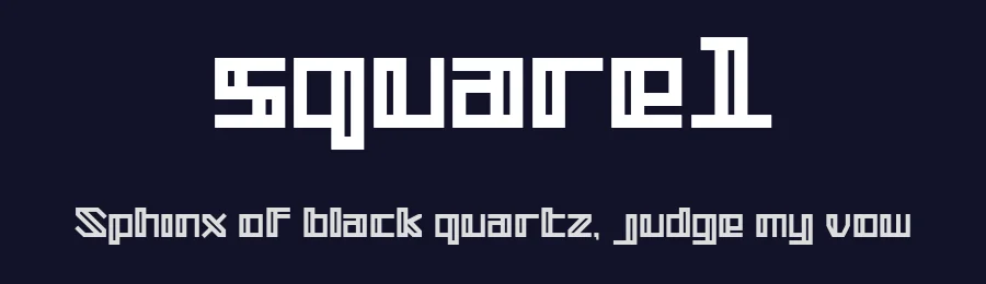 square1 by herulogo 2019 — Display Font — thumbnail 2