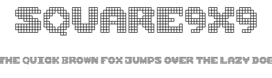 Square9x9 — Display Font