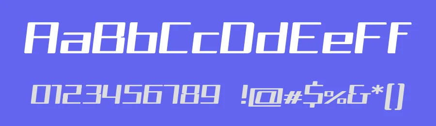 Squarea Expanded Oblique — Display Font — thumbnail 3