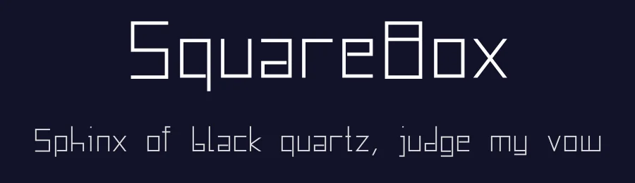 SquareBox — Display Font — thumbnail 2