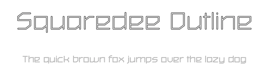 Squaredee Outline by Russ McMullin — Display Font