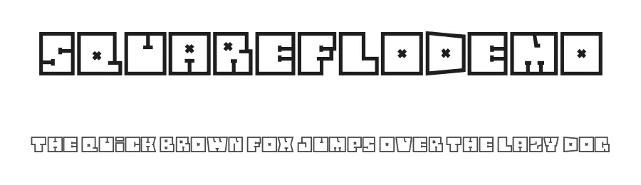 SquareFloDEMO by Kevin Christopher — Display Font