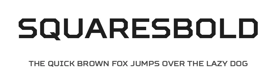 SquaresBold by Typetype β Display Font
