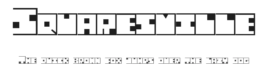 Squaresville β Display Font