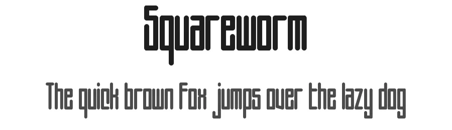 Squareworm by MΓ₯ns GrebΓ€ck β Display Font