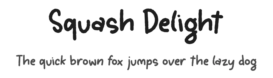 Squash Delight by Heru Utama Putra β Display Font