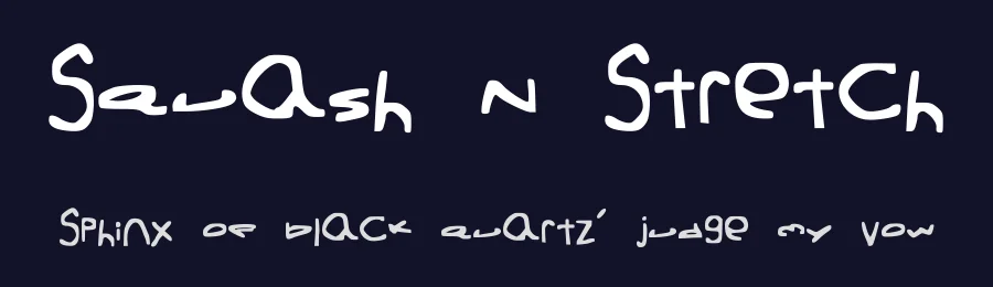 Squash N Stretch — Display Font — thumbnail 2
