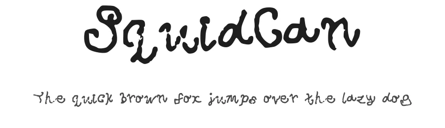 SquidCan β Display Font