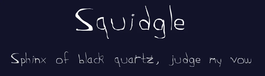 Squidgle — Display Font — thumbnail 2