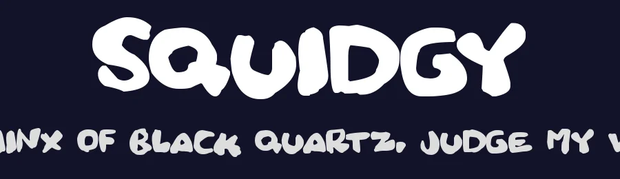 Squidgy — Display Font — thumbnail 2